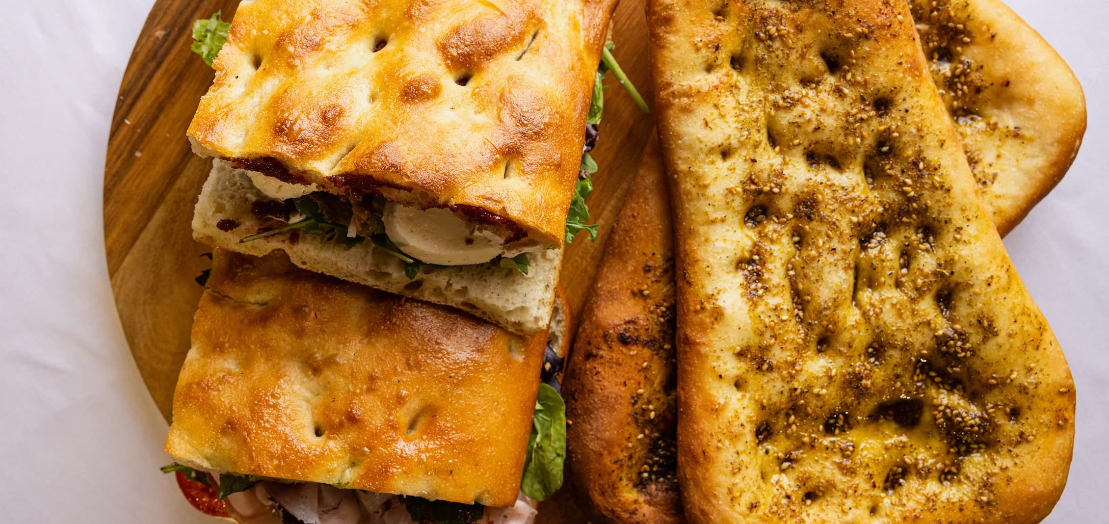 Freshly baked Focabari bread - golden and aromatic